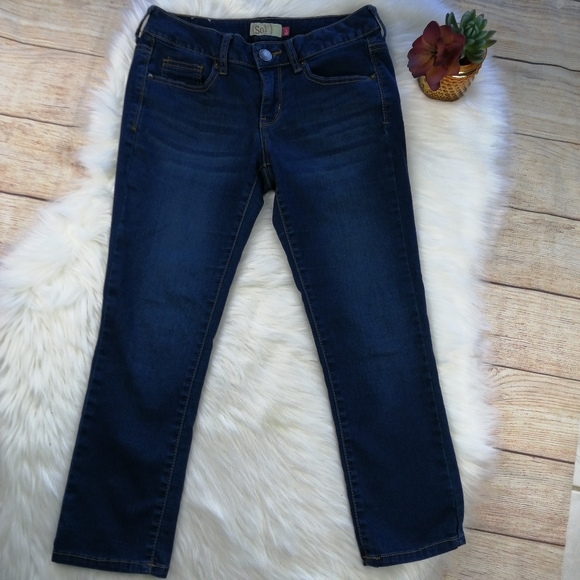 SO Blue Cropped Jeans Size 5 - Picture 2 of 6